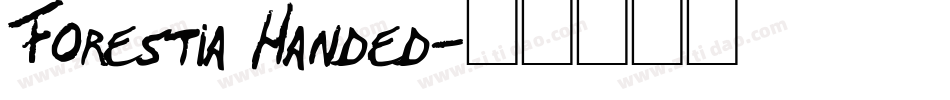 Forestia Handed字体转换